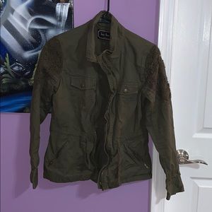 Olive jean jacket